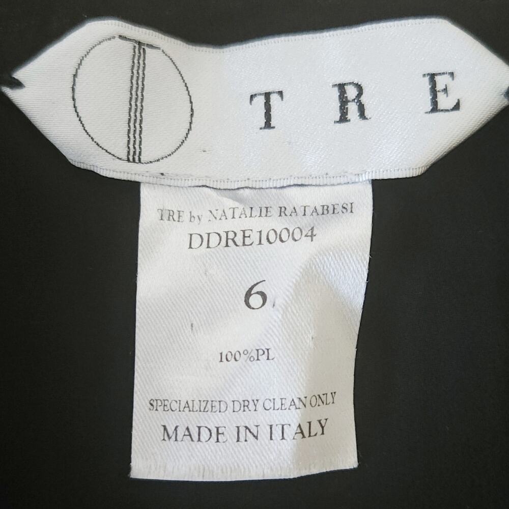 TRE by Natalie Ratabesi The Lido pleated sleeveless black mini party dress Sz 6 - Picture 8 of 9
